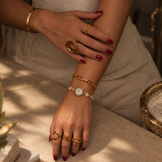 Capri | Gold Clover Watch