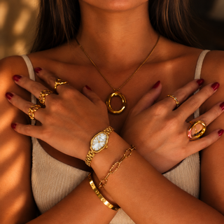 Perugia | Gold Floral Watch
