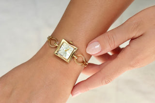 Classic Square Gold-Toned Watch