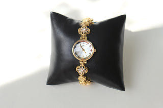 Clover Vintage Gold Watch