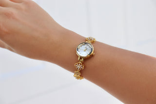 Clover Vintage Gold Watch