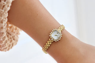 Vintage Dainty Brass Gold Watch