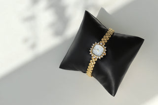 Vintage Dainty Brass Gold Watch