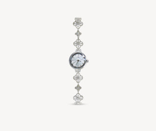 Clover Silver Dainty Watch